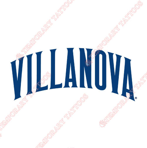 Villanova Wildcats Customize Temporary Tattoos Stickers NO.6823